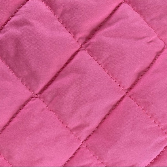 T by Talbots Lightweight Pink Diamond Quilted Puffer Vest Tulip Hem (Size 2X) - Picture 7 of 11